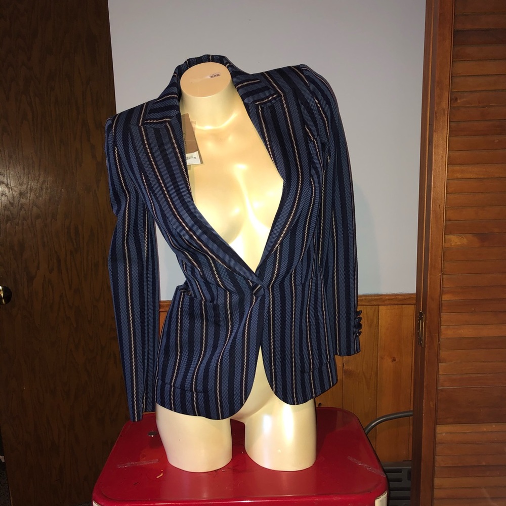 Burberry Blue Queenspark Blazer Size 0